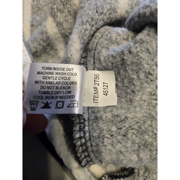 Orvis Striped Quarter Zip Pullover Fleece Shirt Womens XL Black White Striped - Picture 5 of 9